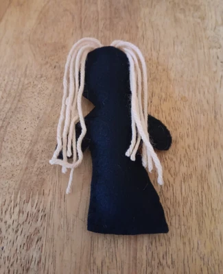 Voodoo Doll Brown Hair Poppet Pal Wiccan Pagan Witchcraft Voodoo Hoodoo