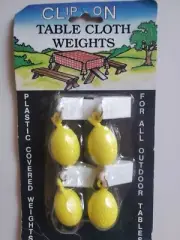 NOS Clip On Table Cloth Weights Lemons