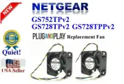 Pack of 2x new replacement fans for Netgear ProSafe GS728TPv2 Managed Switch