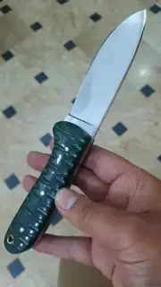 RaB Handmade 9" Full Tang D2 Steel Bushcraft Survival Kephart Knife With Sheath