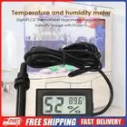 LCD Digital Thermometer Hygrometer Probe Refrigerator Temperature Humidity Gauge