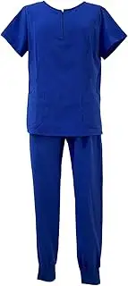 [TTETTZ] Female Scrub Set Nurse Workwear Work Clothing Top and Joggers Pants for SPA Cosmetology