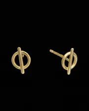 14K Circle Bar Studs
