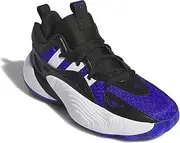 [adidas] Kids' Trae Unlimited Basketball Shoe, Lucid Blue/Cloud White/Lucid Lemon, 7 Big Kid