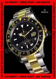 ROLEX GMT Master II men's watch advert - A4 300gsm print + FREE POST - NO WATCH