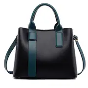 GGP Black Retro Fashion Handbag Elegant Tote With Large Capacity For Work And Daily Use