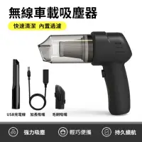 在飛比找momo購物網優惠-【ANTIAN】車載迷你手持無線吸塵器 USB充電式汽車吸塵