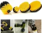 4pc IIT Power Drill Cleaning Brush Kit Carpet Tile Grout Scrub Brush Set #82550
