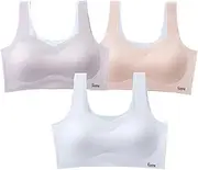 [JIULINCC] Training Bras for Girls 12-14 Years,Teens 14-16 Sports Bra,Design with Fixed Pads Bras Lightweight Big Girls Bra