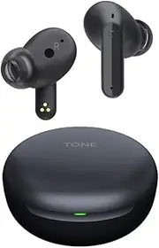 LG Tone Free FP5 - Enhanced Active Noise Cancelling True Wireless Bluetooth Earbuds (TWS) with Meridian Sound, Immersive 3D Sound, 3 Mics, 22 Hrs Playtime