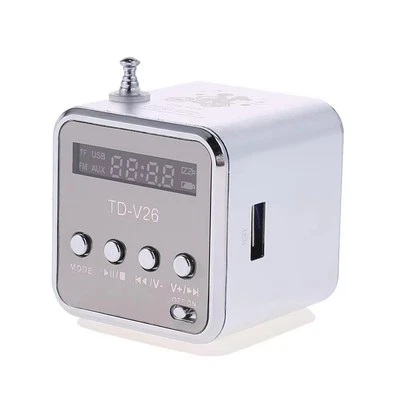 TD-V26 Portable Sound Speaker Support TF Card FM Radio AUX Stereo Music5350