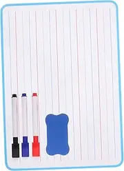 ifundom Dry Erase Whiteboard for Boys and Girls Double Sided Lined Board Compact Whiteboard Lines Great for Home School