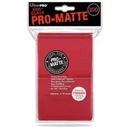 ULTRA PRO Deck Protector Sleeves Pro Matte Non-Glare Red Standard 100ct 66 x 91