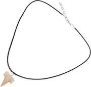 Yardwe Shark's Tooth Charm Necklace for Women Unique Handmade Pendant with Leather Cord Lightweight Boho Jewelry Symbolizing Courage and Strength for Beach and Casual Occasions