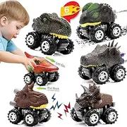 Dinosaur Toys for 3 Year Old Boys, Pull Back Dinosaur Toys for 5 Year Old Boy 6 Pack Set Car Toys for 4 Year Old Boys Birthday Gift Toys for 3,4,5,6,7 Year Old Boys