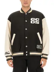 [GCDS] GCDS-Wirdo Varsity Bomber Jacket-Uomo L