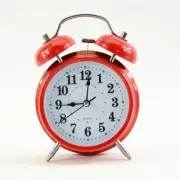 Metallic Spray Paint Analog Alarm Clock Vintage Retro Loud Double Bell