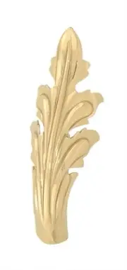 B&P Lamp Stamped Brass Leaf, 3 3/8" Ht.