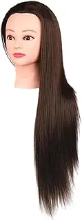 GARENDE Professional Hair Styling Mannequin Head with Long Brown Hair and Makeup