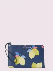 cameron lemon zest medium l-zip wristlet