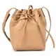 Mansur Gavriel Saffiano防刮皮革斜背Mini Mini水桶包(沙棕色)690002-3