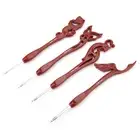 8PCS Retro Birds Crochet Hooks Set Knitting Needles Tools Ergonomic Handle Part