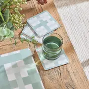 Hayes Check Cork Coaster 6 Pack [MUSLHAYCPW25]
