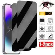 1-2PCS Privacy Screen Protector for iPhone 15 14 13 12 11 16 Pro Max Mini 7 8 Pl