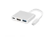 USB Type-C Thunderbolt3 to HDMI Display Adapter Plus USB3.0 OTG Port USB-C Port 3-in-1 for Apple ipad pro air 11 13 new premium