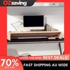 monitor stand wood storage riser 100x27x15 cm natural pine 3929