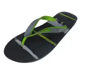 Ranpa Men's flipflops - Black and Green - Black Green