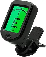 SANMIZU Professional Clip-on Guitar Tuner for Acoustic/Electric Guitar, Ukulele, Violin, Bass, Banjo & Chromatic Tuning Modes