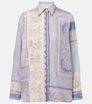 [Zimmermann] Zimmermann Lucky printed cotton shirt AU 8 purple