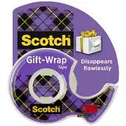 Scotch Gift Wrap Adhesive Tape Dispenser 19mm x 16.5m