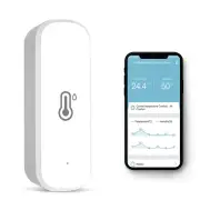 WiFi Temperature Humidity Tester Smart Home Integration Alexa Google Assistant Mobile App Control -10 to 60℃ 0-99% Humid
