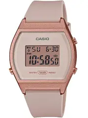 Casio LW-204-4AEF White Dial Pink Resin Womens Watch