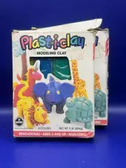 Vintage Modeling Clay Never Dries Plasticlay NEW IN BOX