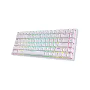 Royal Kludge RK84 RGB 3 Mode Bluetooth Hot-Swappable Mech Keyboard White - Blue Switch