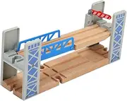 DOITOOL 1Set Wooden Raised Bridge Track Creative Building Blocks Model for Ages Enhance Imagination and Motor Skills with Easy to Build Connectors