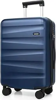 [UKEIN] Luggage Sets 3 Piece, Carry On Luggage 20 Inch With Spinner Wheels,PC Hardside Suitcase Set with TSA Lock,Durable Carry On Suitcase With Travel Backpack for Men Women, Blue, Carry On- 20inch,