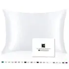 Silk Pillowcase for Hair and Skin with Zipper, Both Sides 21Momme Mulberry Si...