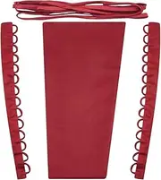 GORGECRAFT 4Pcs Corset Back Kit Cloth Satin Lace Up Panel Extender Zipper Replacement Adjustable Ribbon Ties Dress Back Corsets for Prom Formal Wedding Dresses DIY Crafts Accessories FireBrick