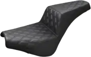 Saddlemen LS Step Up Motorcycle Seat Full Black 818-30-175