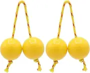 Asalato Shakers Rhythm Training 2 Pcs Koshkash for Teenagers Flexible Finger Training Kashaka for Band Accompaniment Aslatua Shakers(Yellow)