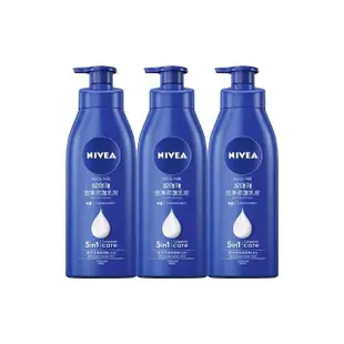 【NIVEA 妮維雅】密集修護乳液400ml/水潤輕透乳液系列400mlx6入(深層修護乳液、保濕潤膚身體乳、國民乳液)