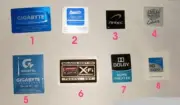 Desktop Case stickers Gigabyte ASUS Antec, Cooler Master, X-Fi Dolby