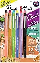 Paper Mate Flair Felt-Tip Pen, Medium Point, Sunday Brunch (Pack of 12)
