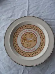 ANCHOR HOCKING TWELVE DAYS OF CHRISTMAS DINNER PLATE SIX GEESE A LAYING