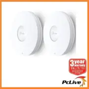 TP-Link EAP620 HD 2 Pack AX1800 Dual Band Ceiling Mount Access Point POE+