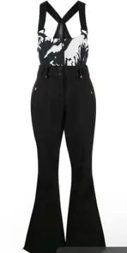 Sweaty Betty Sz S 6 Pro Light Performance Salopette Ski Bib Pants NWT Black Peak